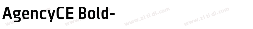 AgencyCE Bold字体转换